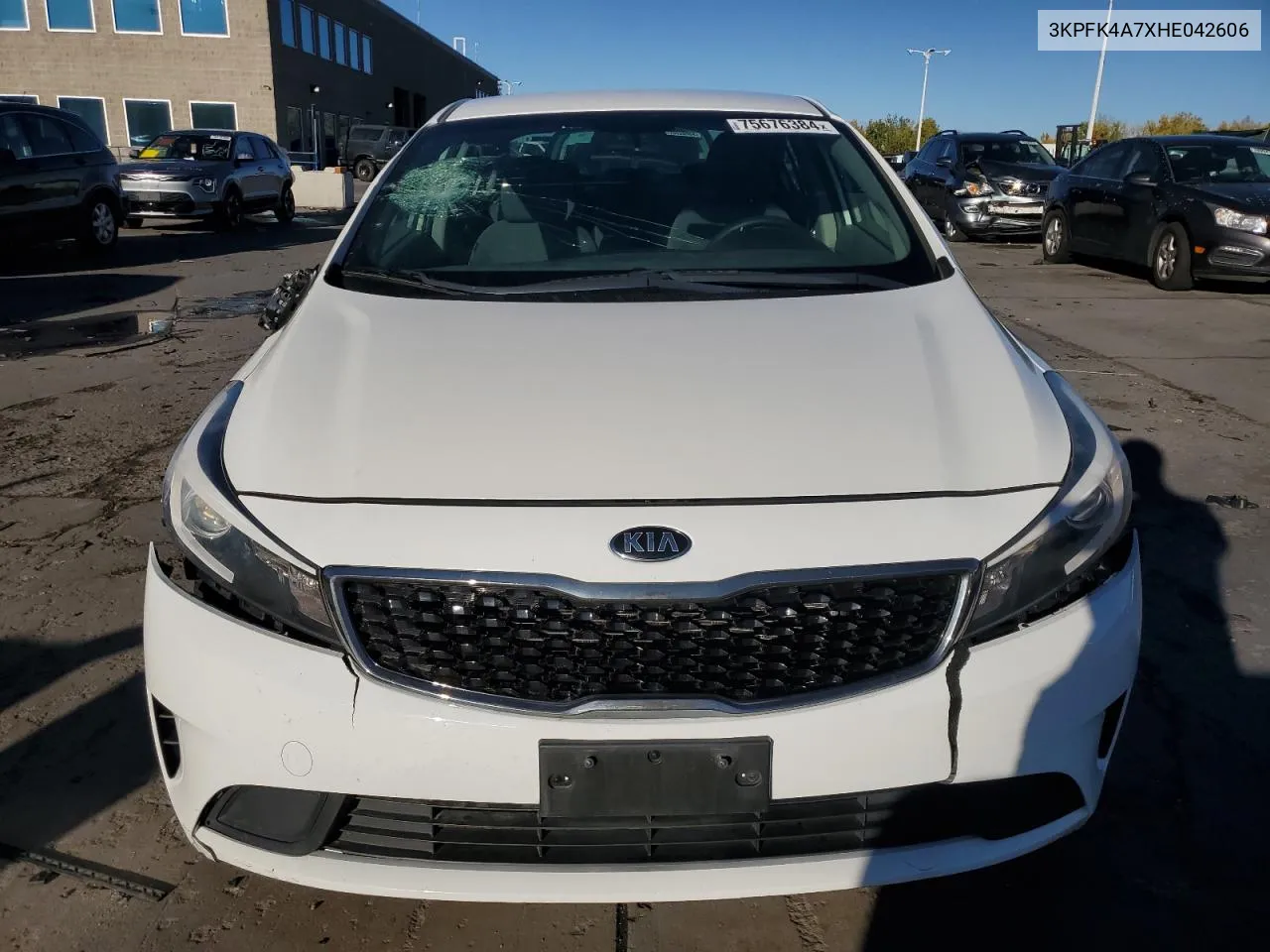 2017 Kia Forte Lx VIN: 3KPFK4A7XHE042606 Lot: 75676384