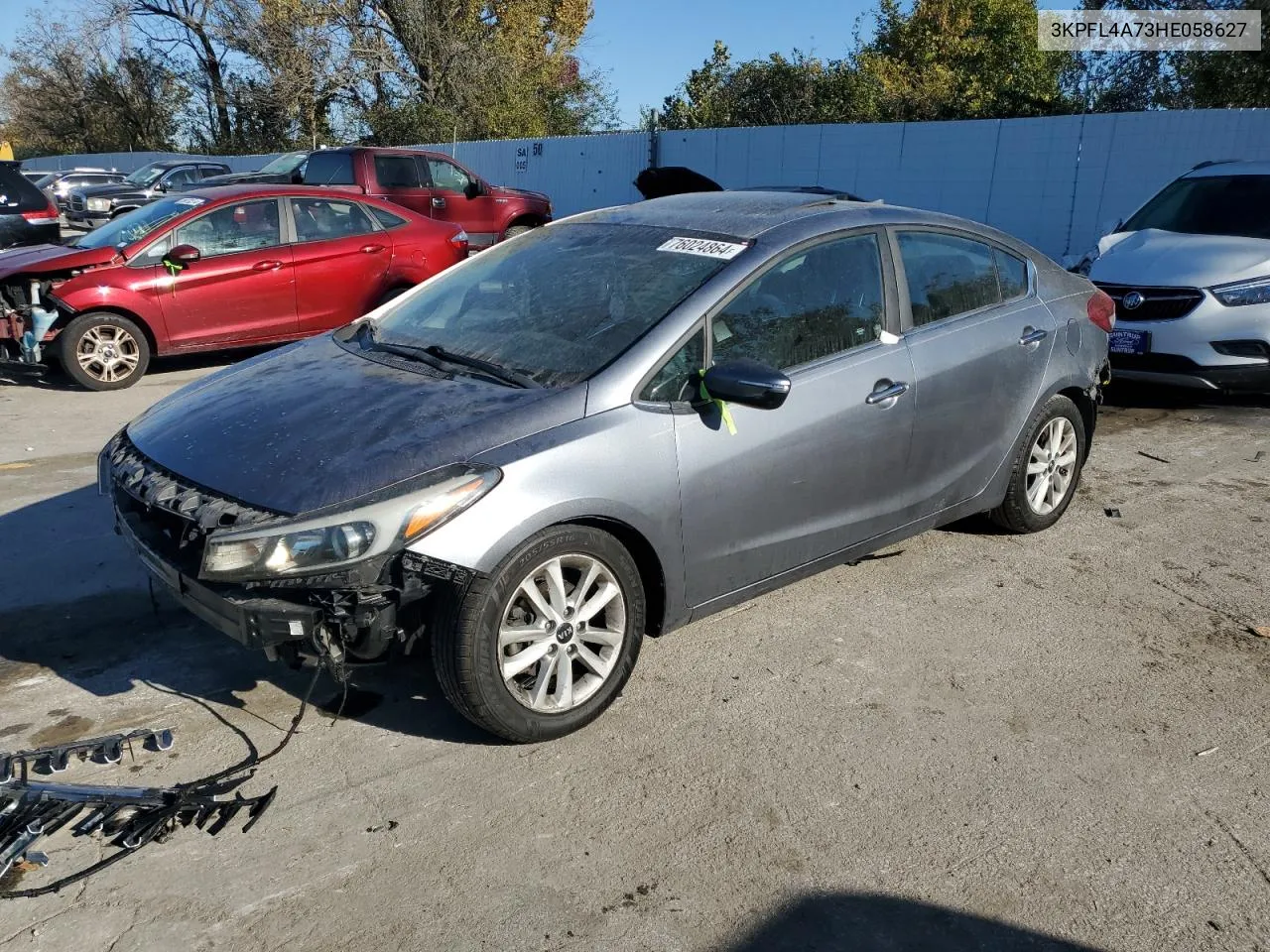 2017 Kia Forte Lx VIN: 3KPFL4A73HE058627 Lot: 76024864