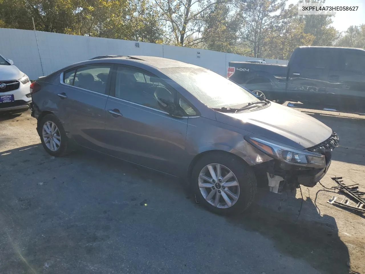 2017 Kia Forte Lx VIN: 3KPFL4A73HE058627 Lot: 76024864