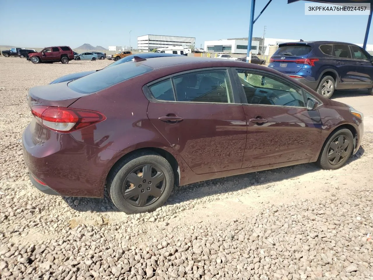 2017 Kia Forte Lx VIN: 3KPFK4A76HE024457 Lot: 76056514