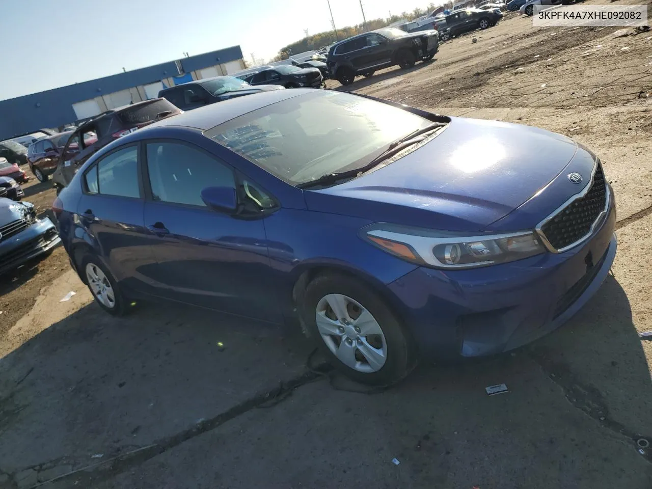 2017 Kia Forte Lx VIN: 3KPFK4A7XHE092082 Lot: 77057794