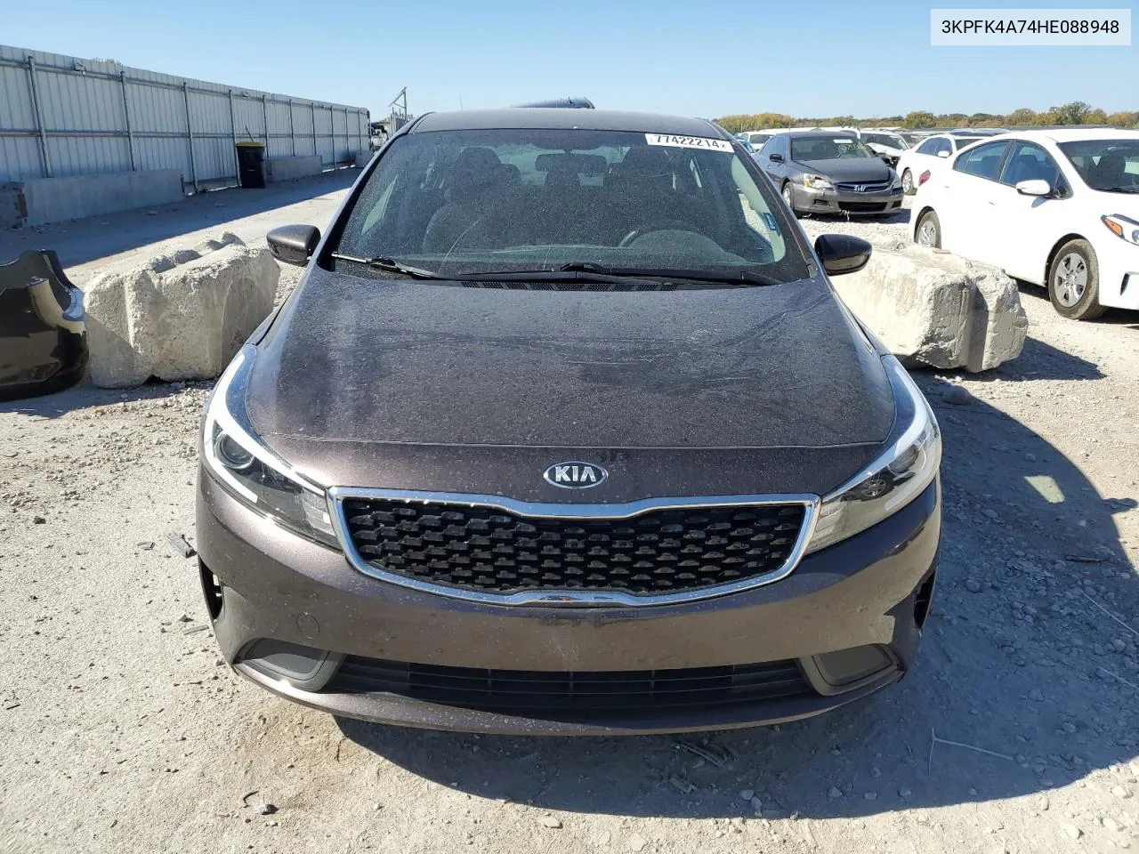 2017 Kia Forte Lx VIN: 3KPFK4A74HE088948 Lot: 77422214