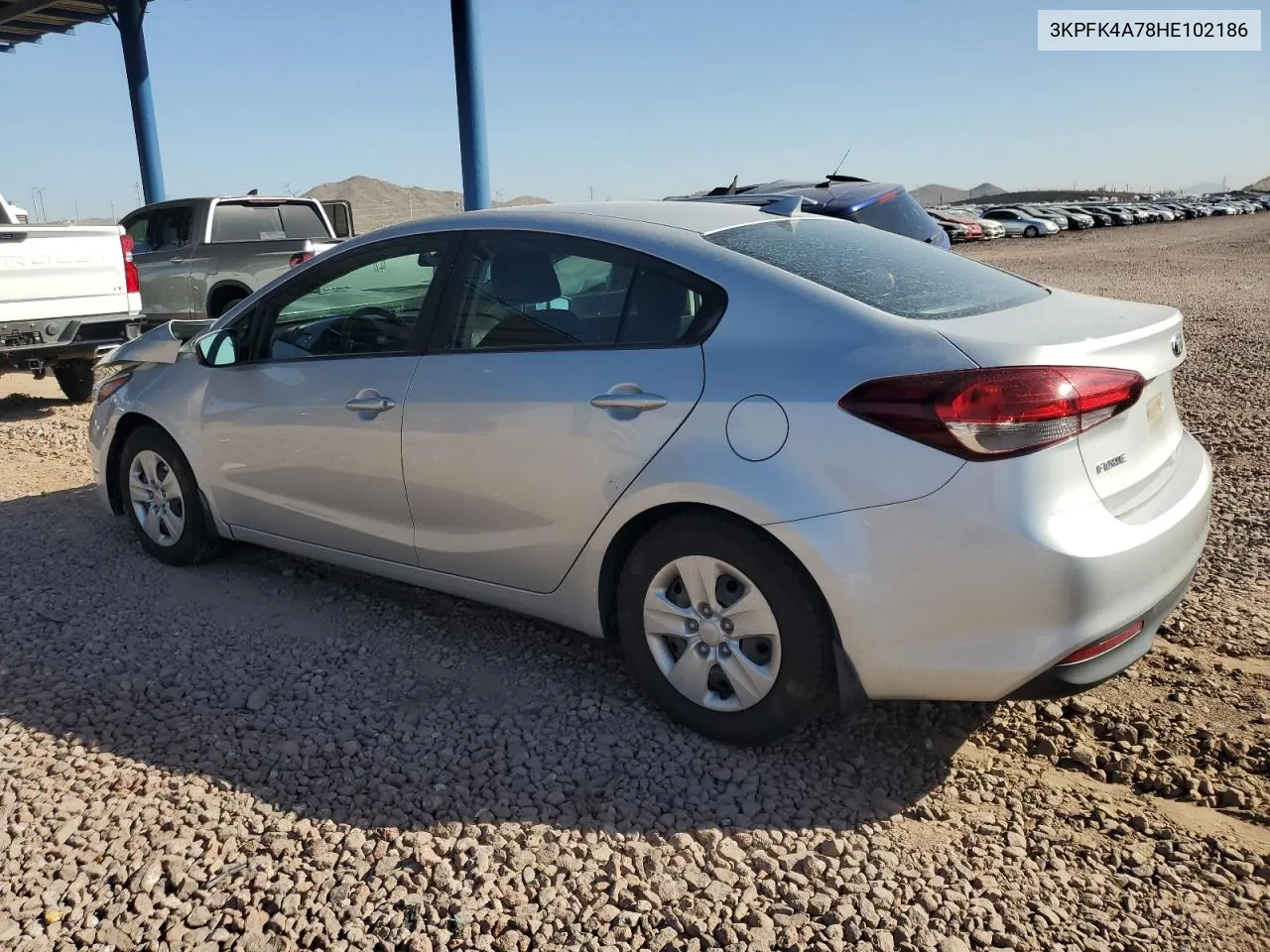 2017 Kia Forte Lx VIN: 3KPFK4A78HE102186 Lot: 77522244