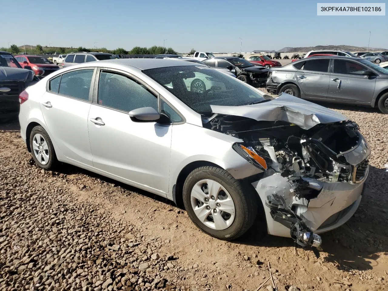 2017 Kia Forte Lx VIN: 3KPFK4A78HE102186 Lot: 77522244