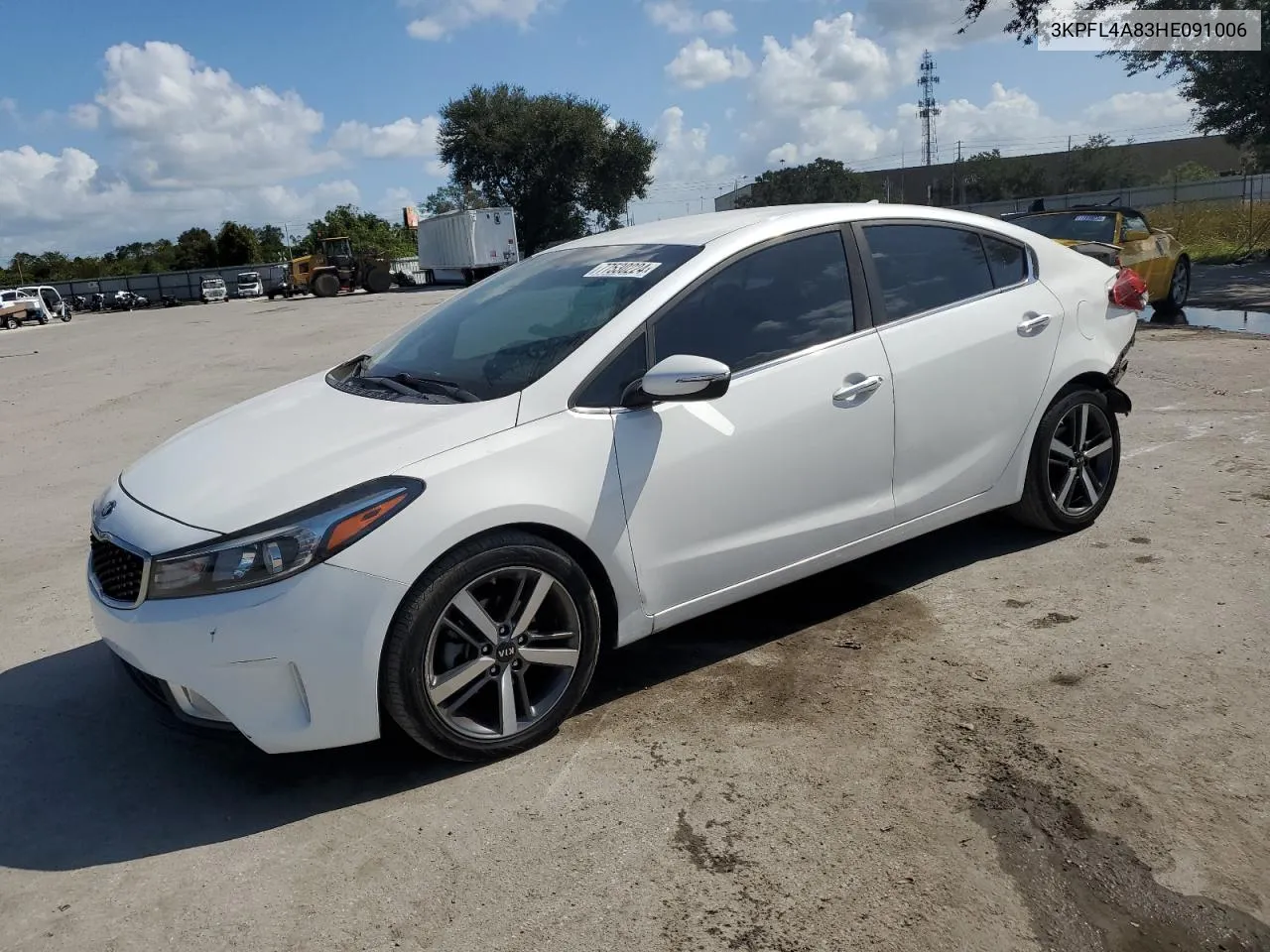 2017 Kia Forte Ex VIN: 3KPFL4A83HE091006 Lot: 77530224