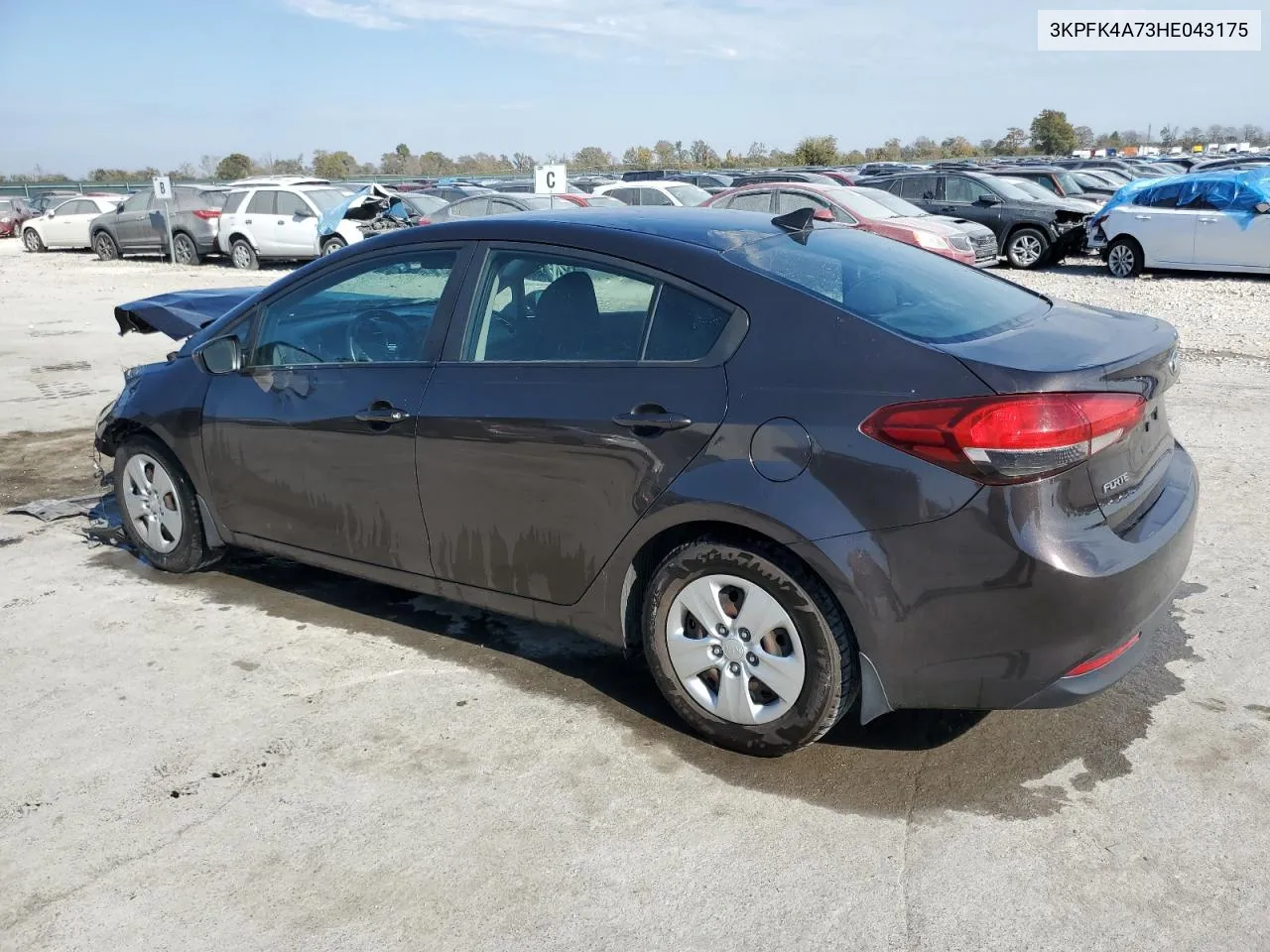 2017 Kia Forte Lx VIN: 3KPFK4A73HE043175 Lot: 77670374