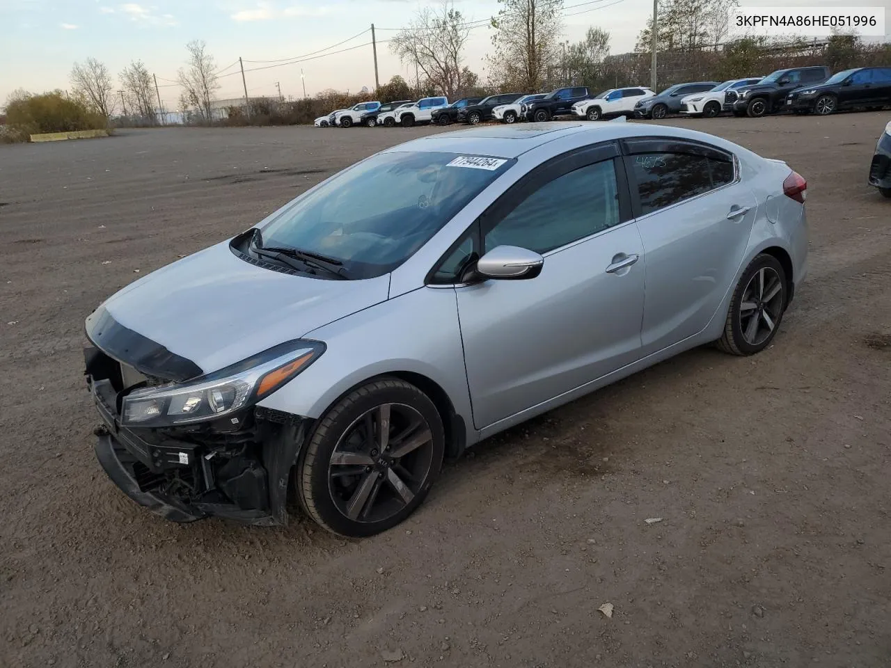 2017 Kia Forte Ex VIN: 3KPFN4A86HE051996 Lot: 77944264