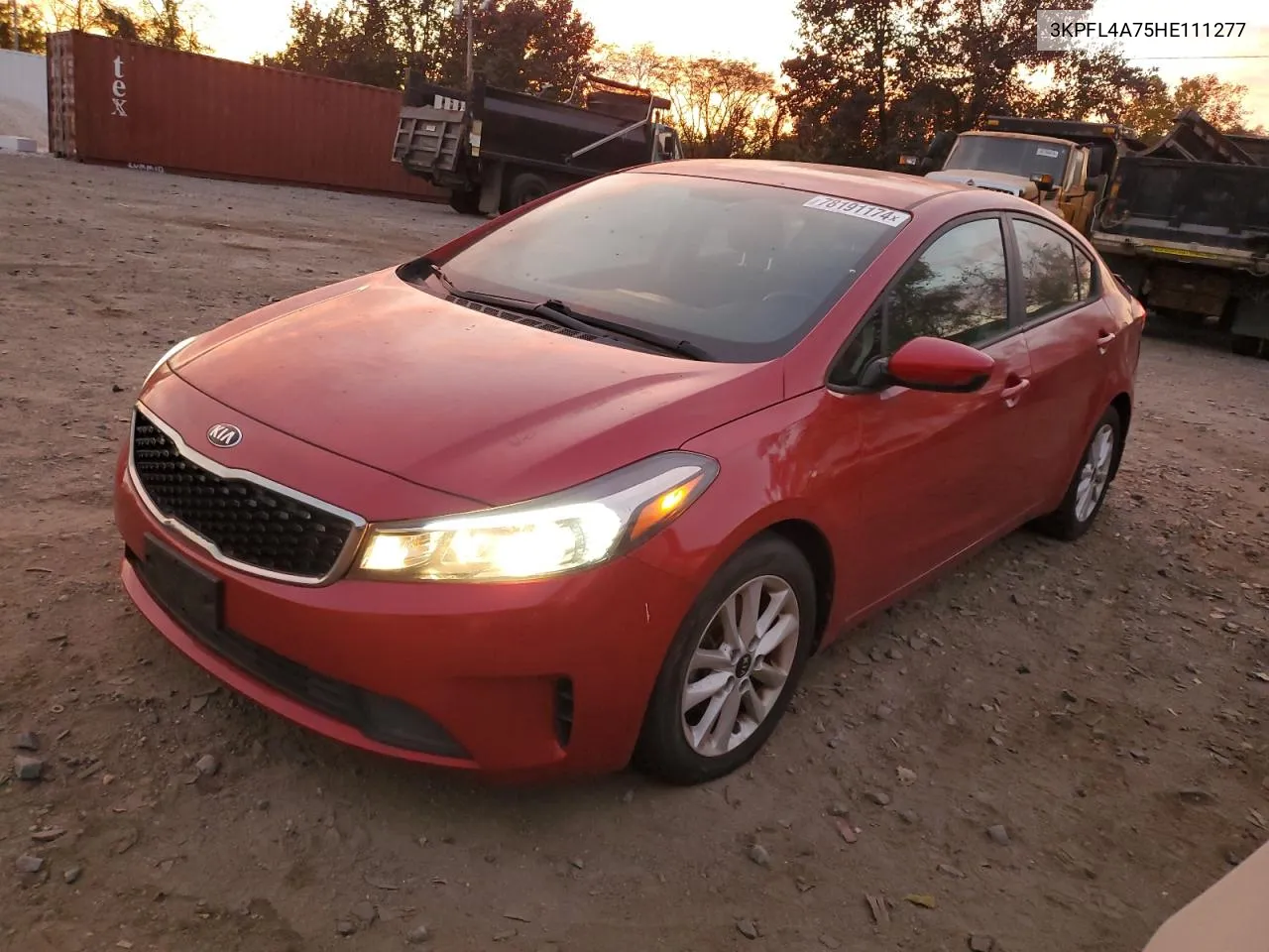 2017 Kia Forte Lx VIN: 3KPFL4A75HE111277 Lot: 78191174