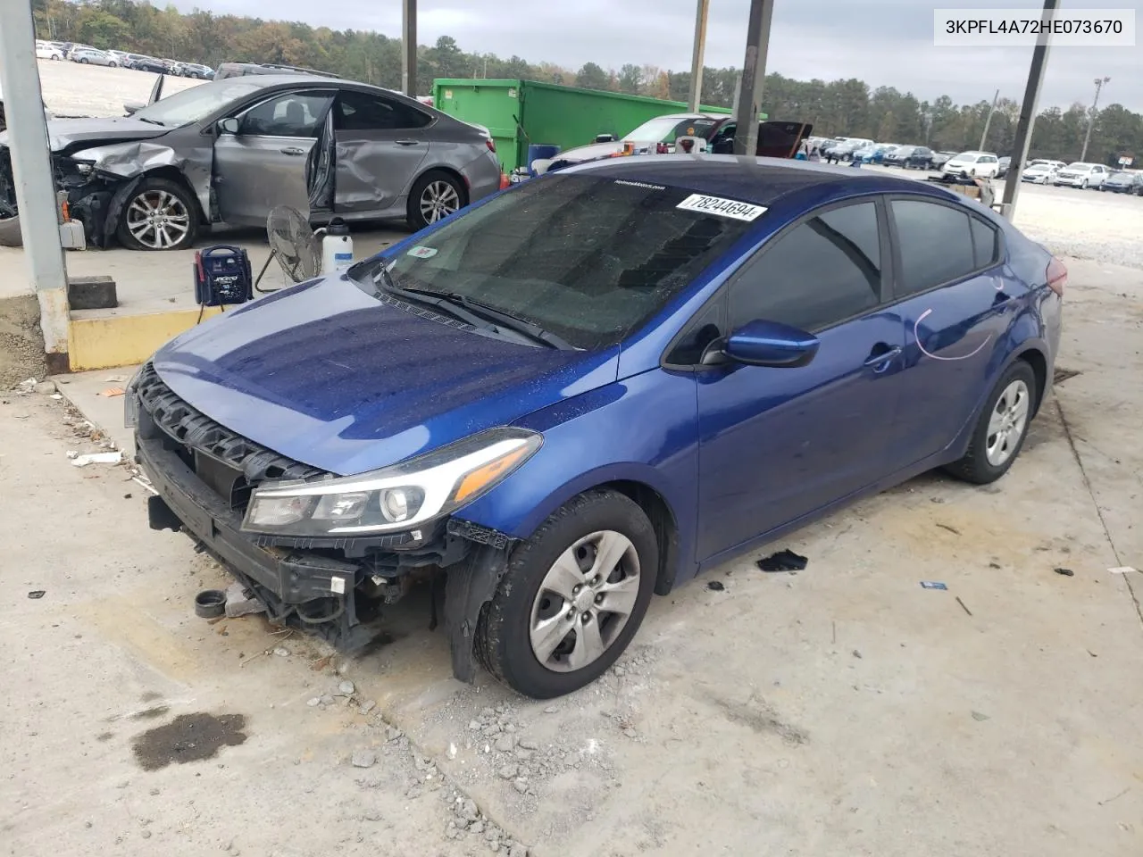 2017 Kia Forte Lx VIN: 3KPFL4A72HE073670 Lot: 78244694