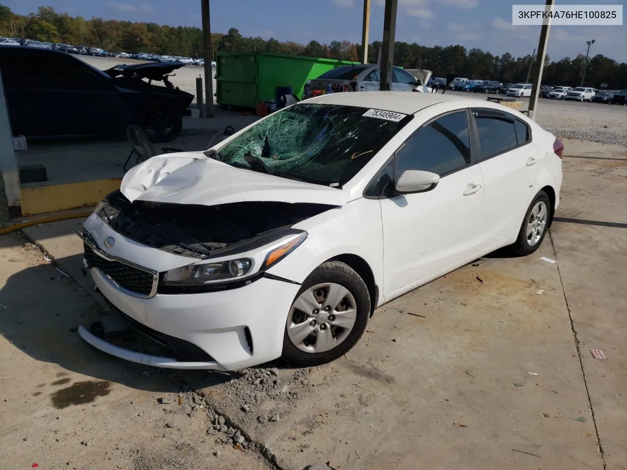 2017 Kia Forte Lx VIN: 3KPFK4A76HE100825 Lot: 78348904