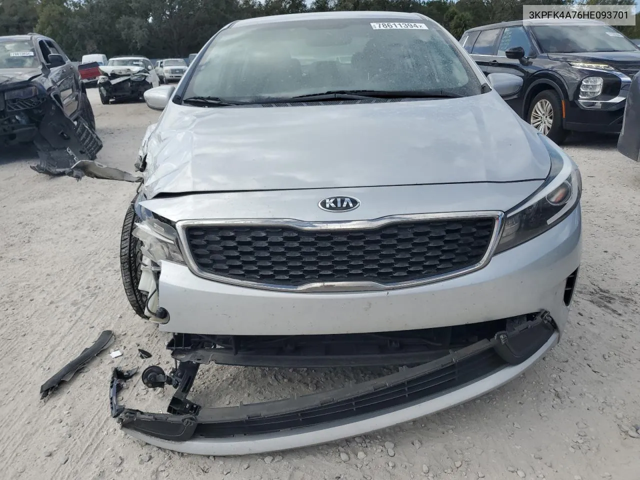 2017 Kia Forte Lx VIN: 3KPFK4A76HE093701 Lot: 78611394