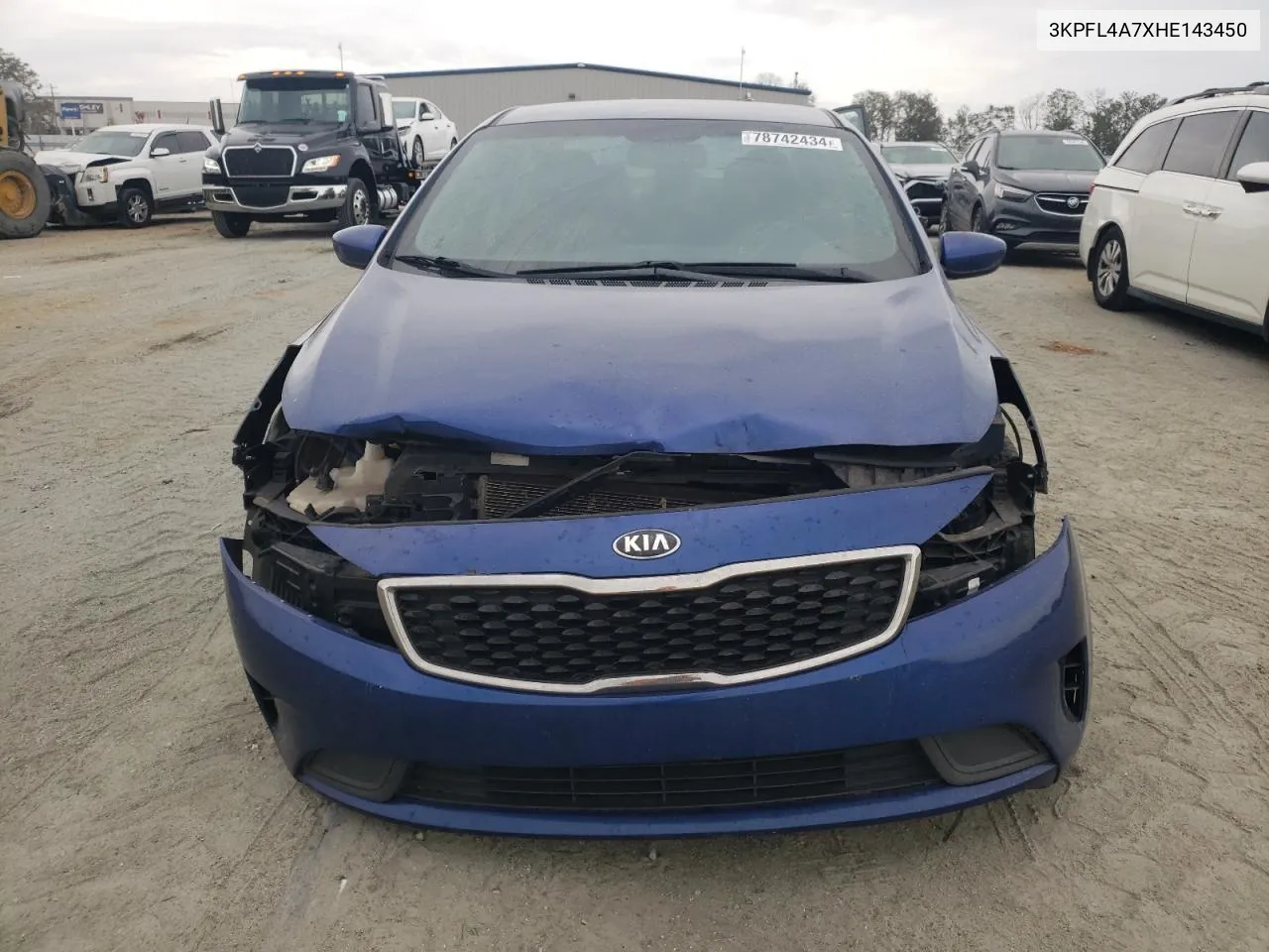 2017 Kia Forte Lx VIN: 3KPFL4A7XHE143450 Lot: 78742434