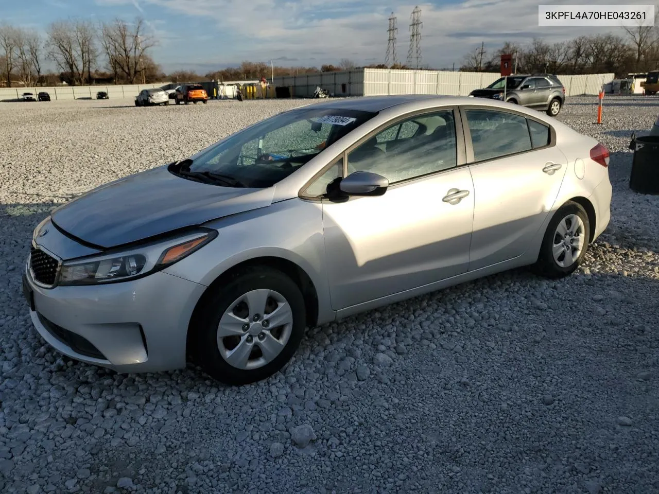 2017 Kia Forte Lx VIN: 3KPFL4A70HE043261 Lot: 78779094