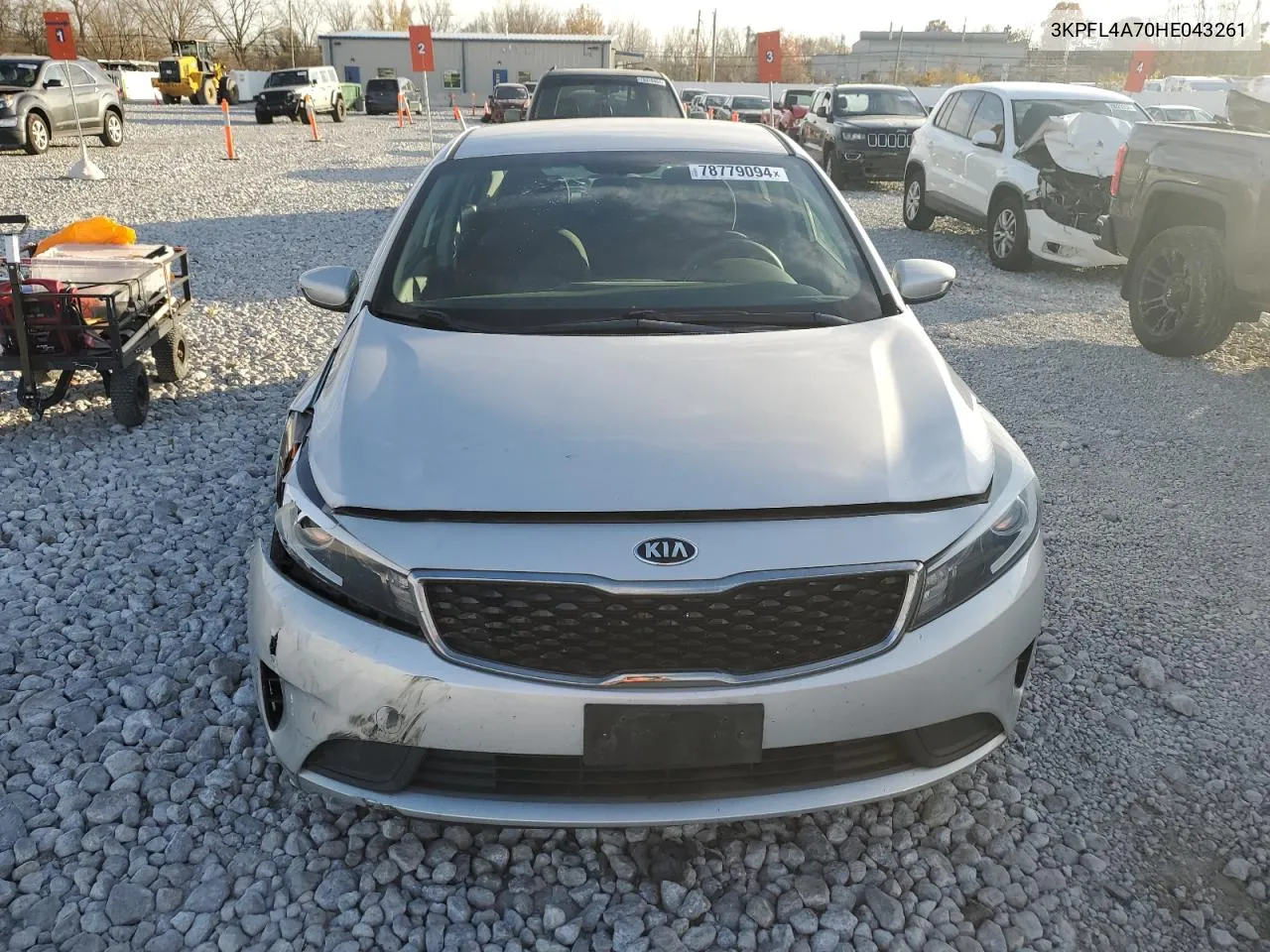 2017 Kia Forte Lx VIN: 3KPFL4A70HE043261 Lot: 78779094