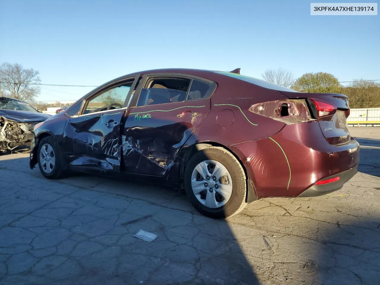 2017 Kia Forte Lx VIN: 3KPFK4A7XHE139174 Lot: 79819694