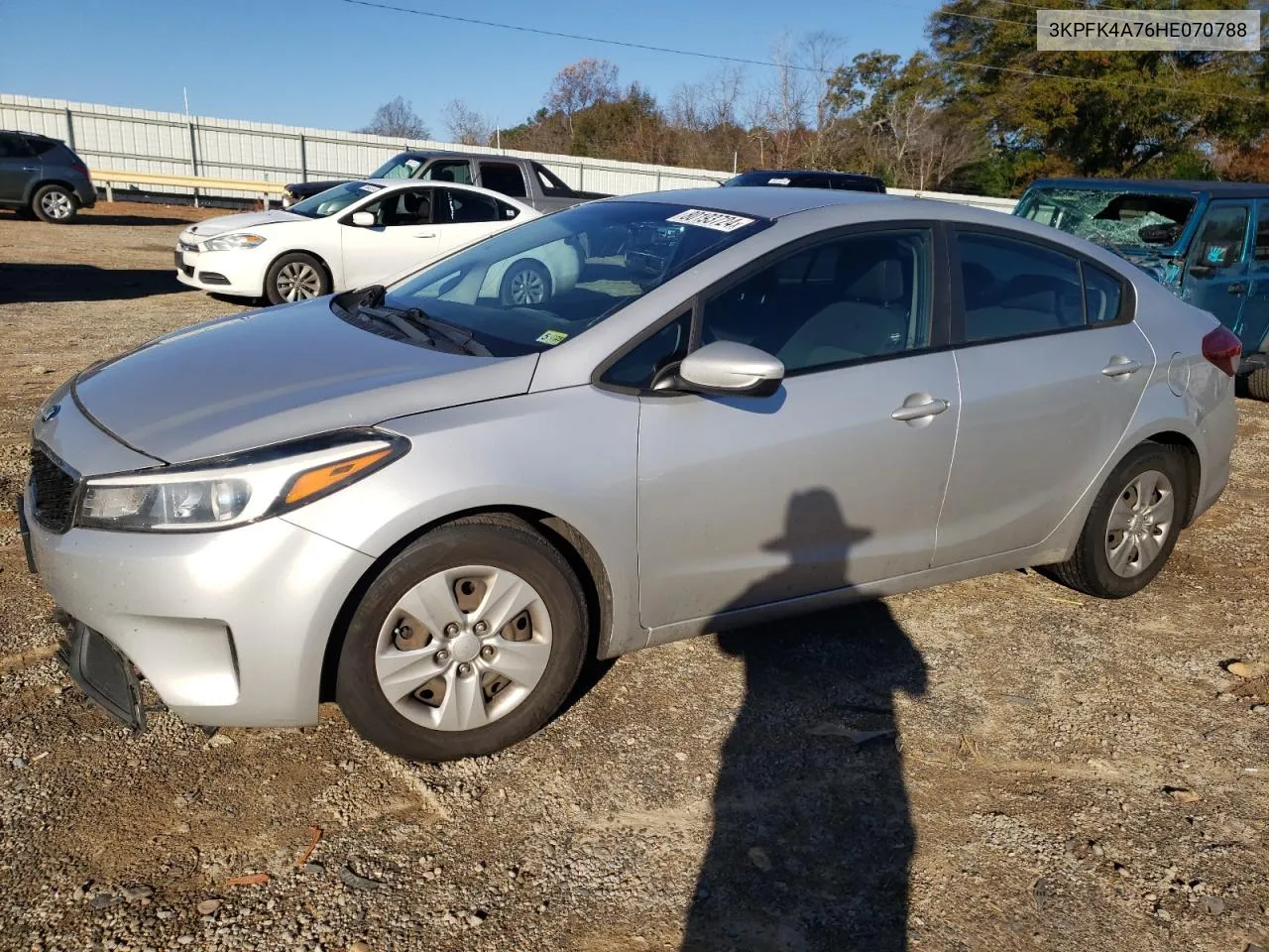 2017 Kia Forte Lx VIN: 3KPFK4A76HE070788 Lot: 80193724