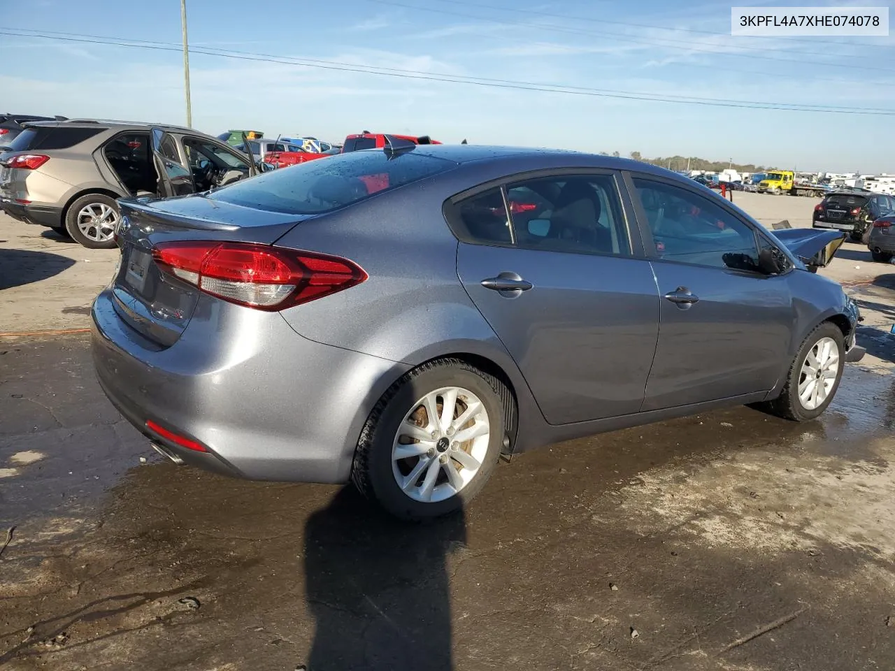 2017 Kia Forte Lx VIN: 3KPFL4A7XHE074078 Lot: 80250474