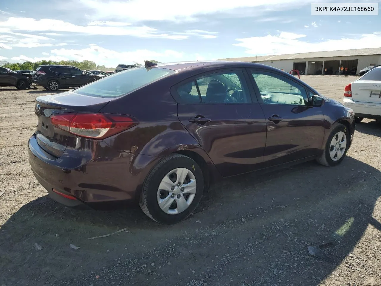 3KPFK4A72JE168660 2018 Kia Forte Lx