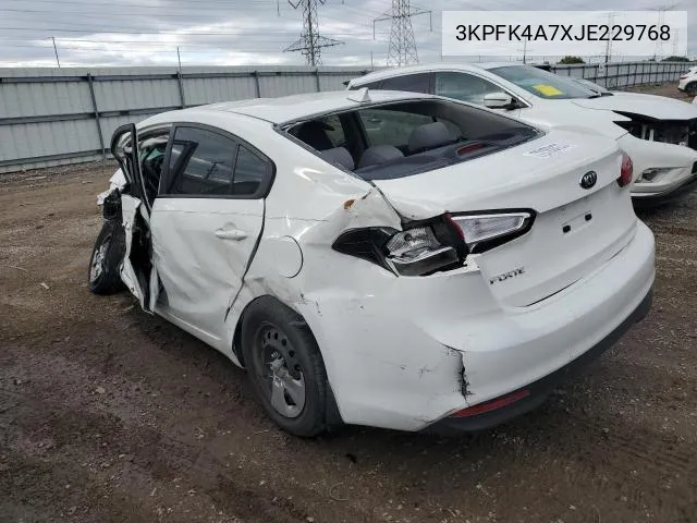 2018 Kia Forte Lx VIN: 3KPFK4A7XJE229768 Lot: 55599504