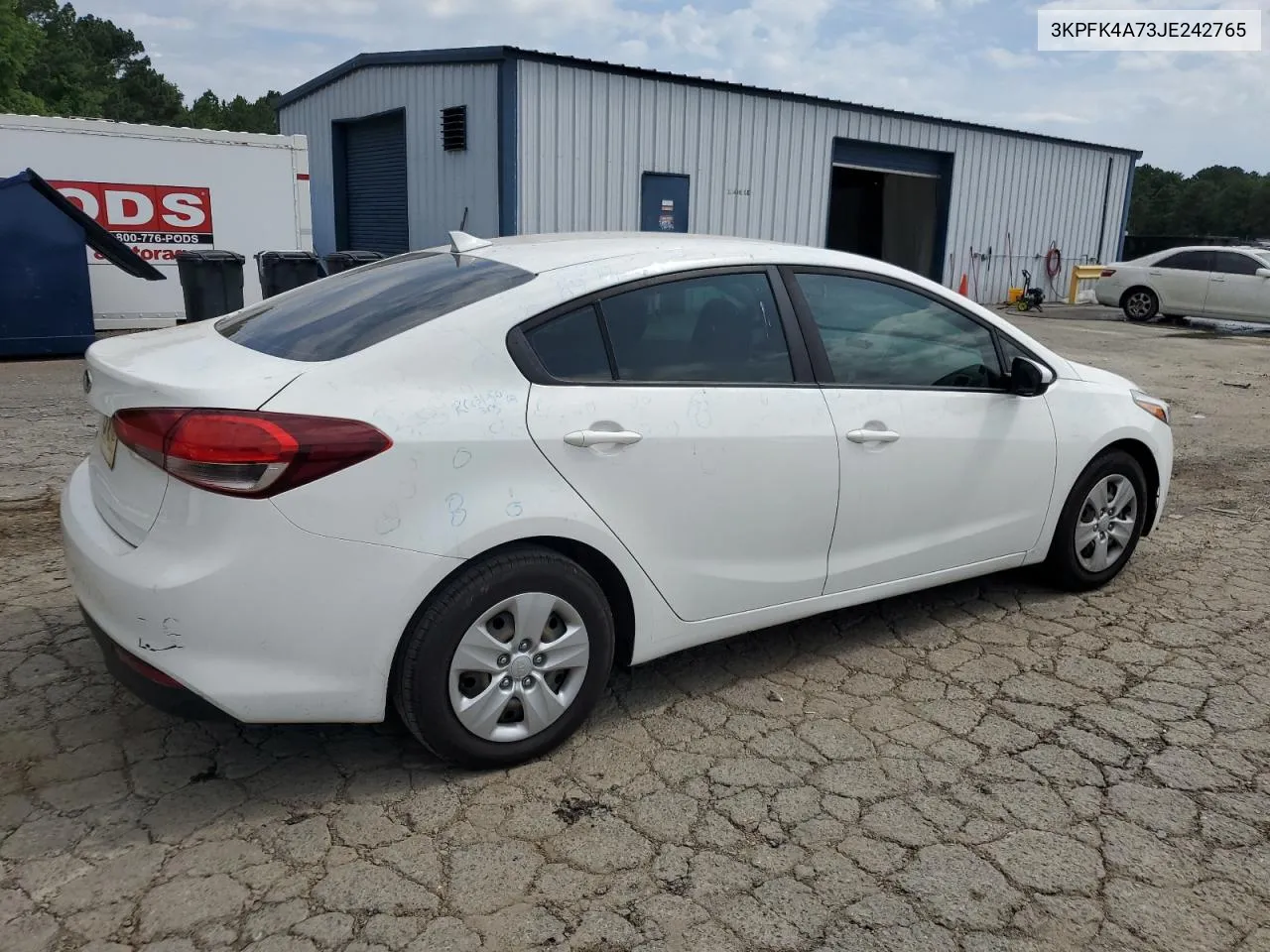 3KPFK4A73JE242765 2018 Kia Forte Lx