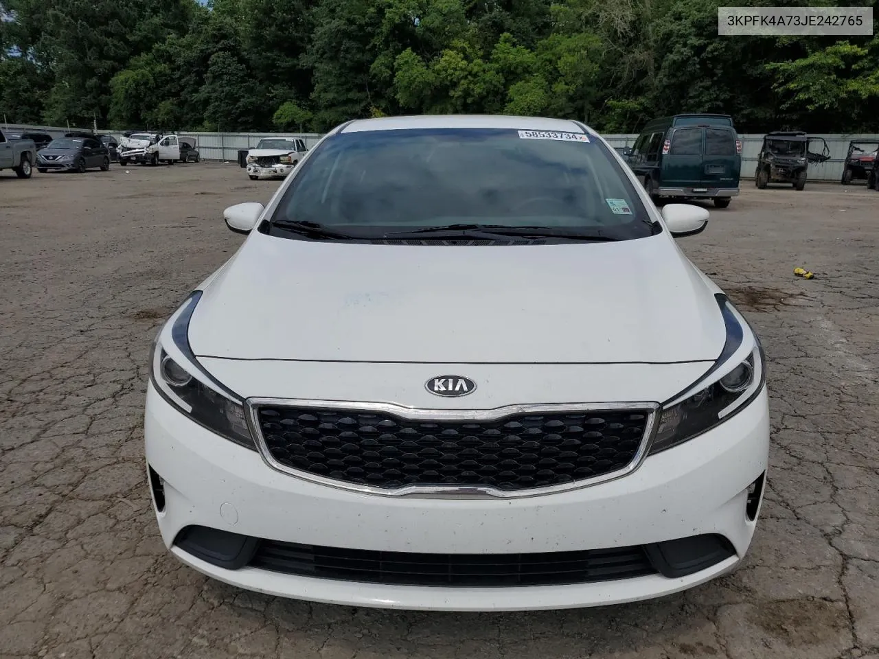 3KPFK4A73JE242765 2018 Kia Forte Lx