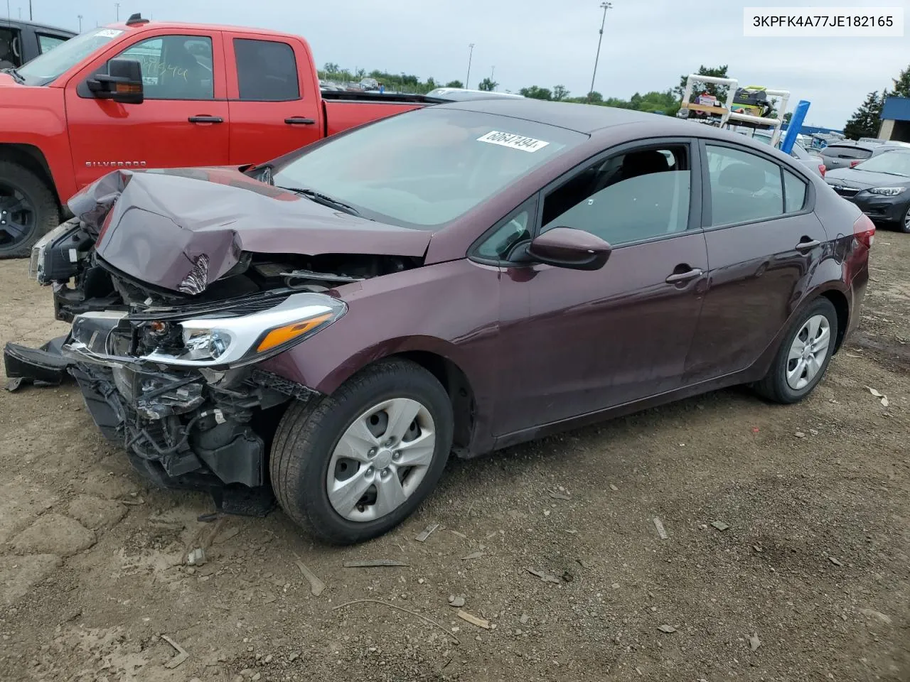 2018 Kia Forte Lx VIN: 3KPFK4A77JE182165 Lot: 60647494