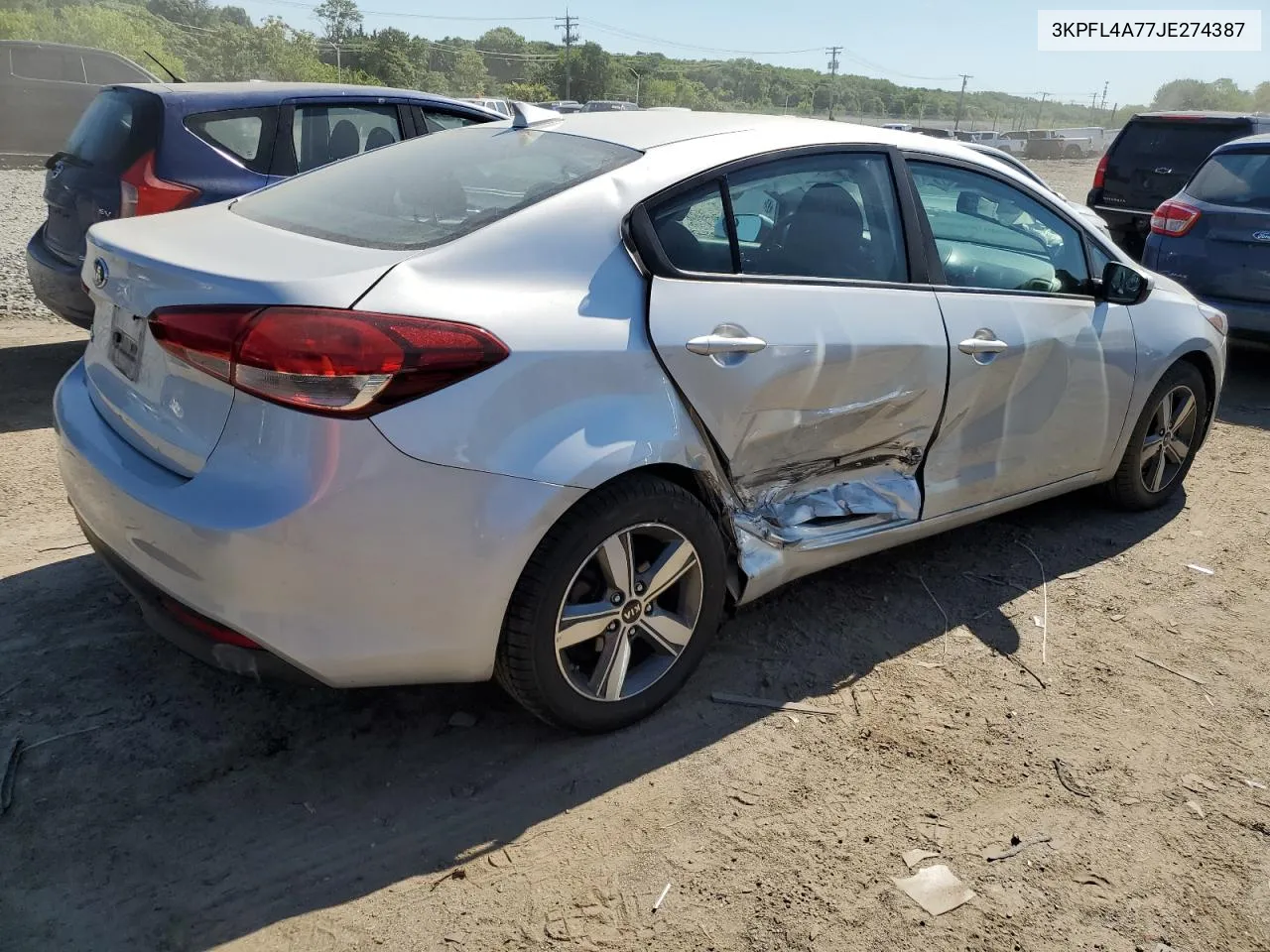 2018 Kia Forte Lx VIN: 3KPFL4A77JE274387 Lot: 61130244