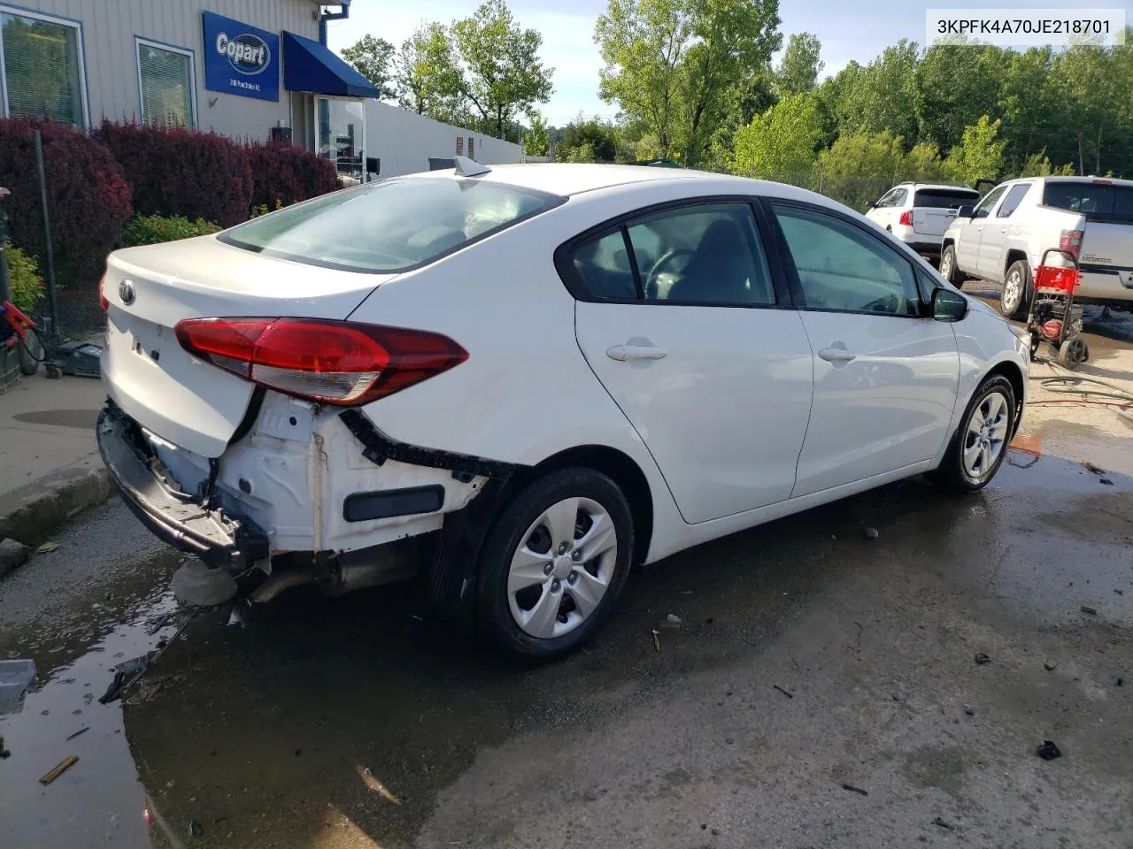 2018 Kia Forte Lx VIN: 3KPFK4A70JE218701 Lot: 61302894