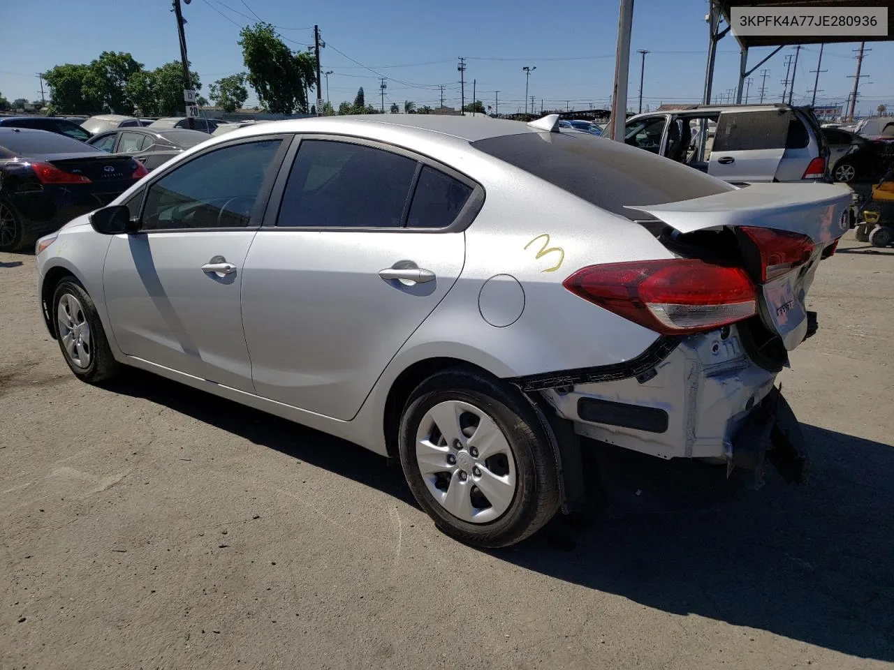 3KPFK4A77JE280936 2018 Kia Forte Lx