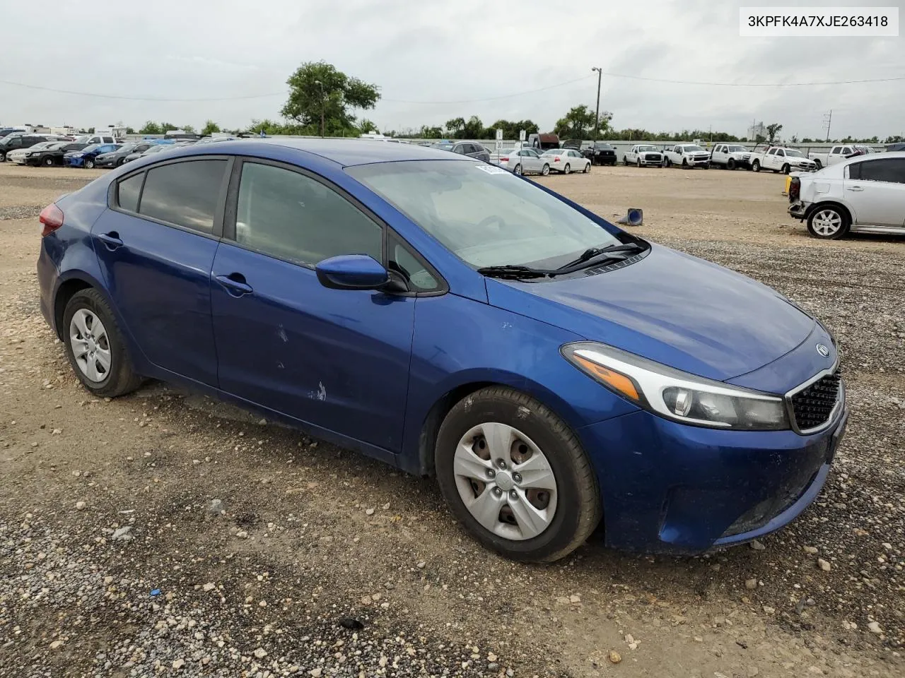 2018 Kia Forte Lx VIN: 3KPFK4A7XJE263418 Lot: 61712784