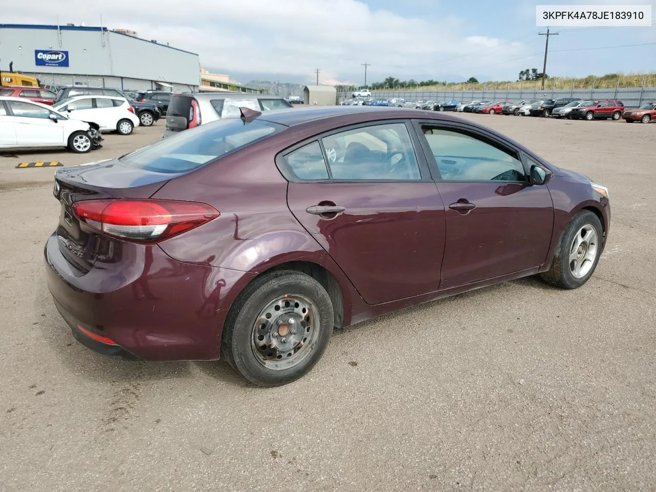 3KPFK4A78JE183910 2018 Kia Forte Lx