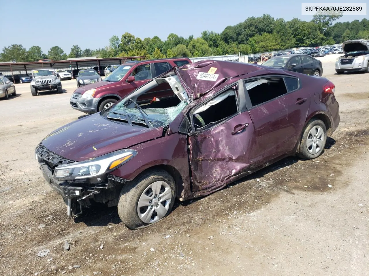 3KPFK4A70JE282589 2018 Kia Forte Lx