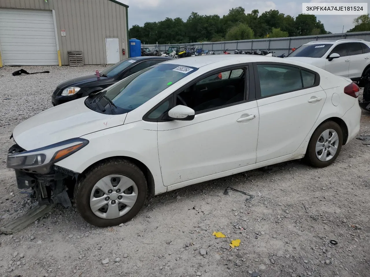 3KPFK4A74JE181524 2018 Kia Forte Lx