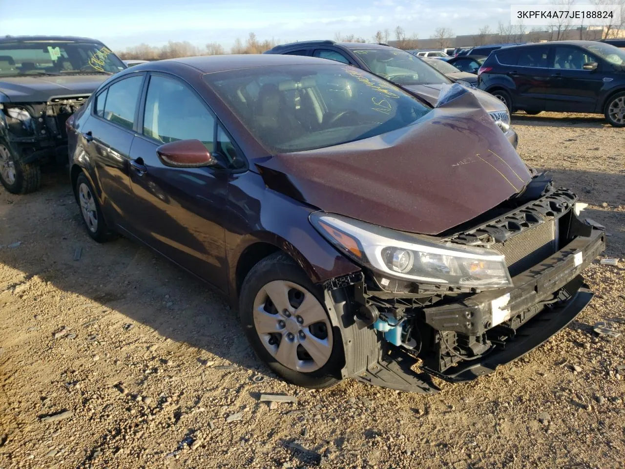 3KPFK4A77JE188824 2018 Kia Forte Lx