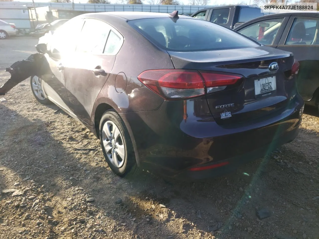 3KPFK4A77JE188824 2018 Kia Forte Lx