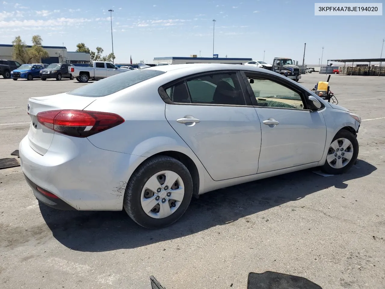 3KPFK4A78JE194020 2018 Kia Forte Lx