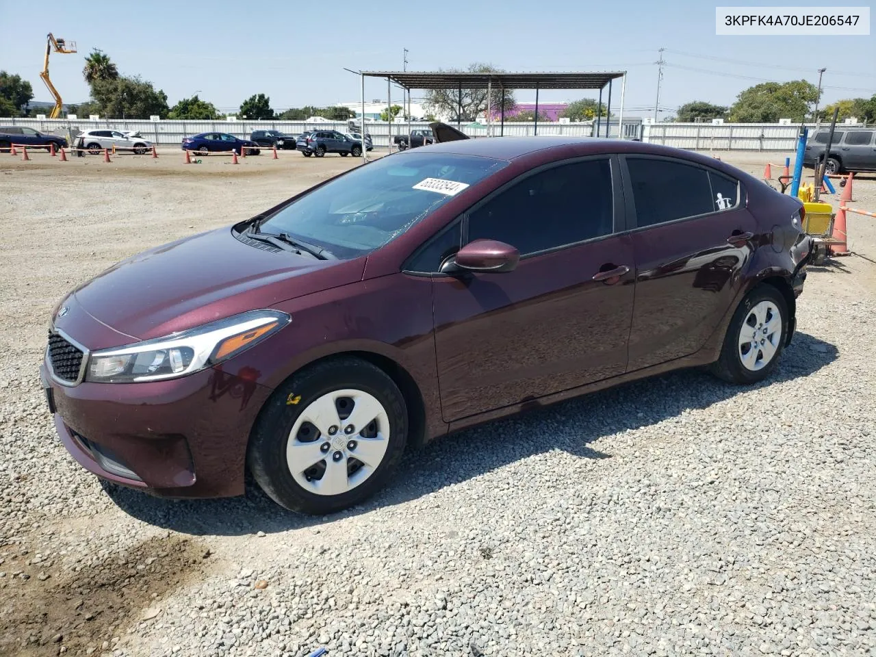 2018 Kia Forte Lx VIN: 3KPFK4A70JE206547 Lot: 66917884