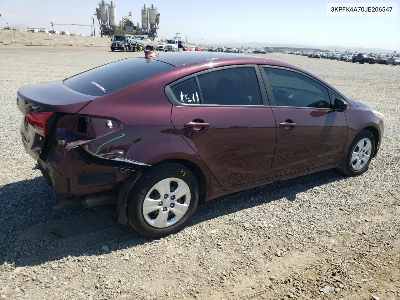 2018 Kia Forte Lx VIN: 3KPFK4A70JE206547 Lot: 66917884