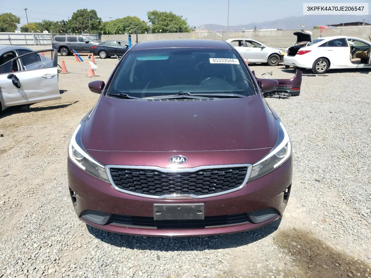 2018 Kia Forte Lx VIN: 3KPFK4A70JE206547 Lot: 66917884