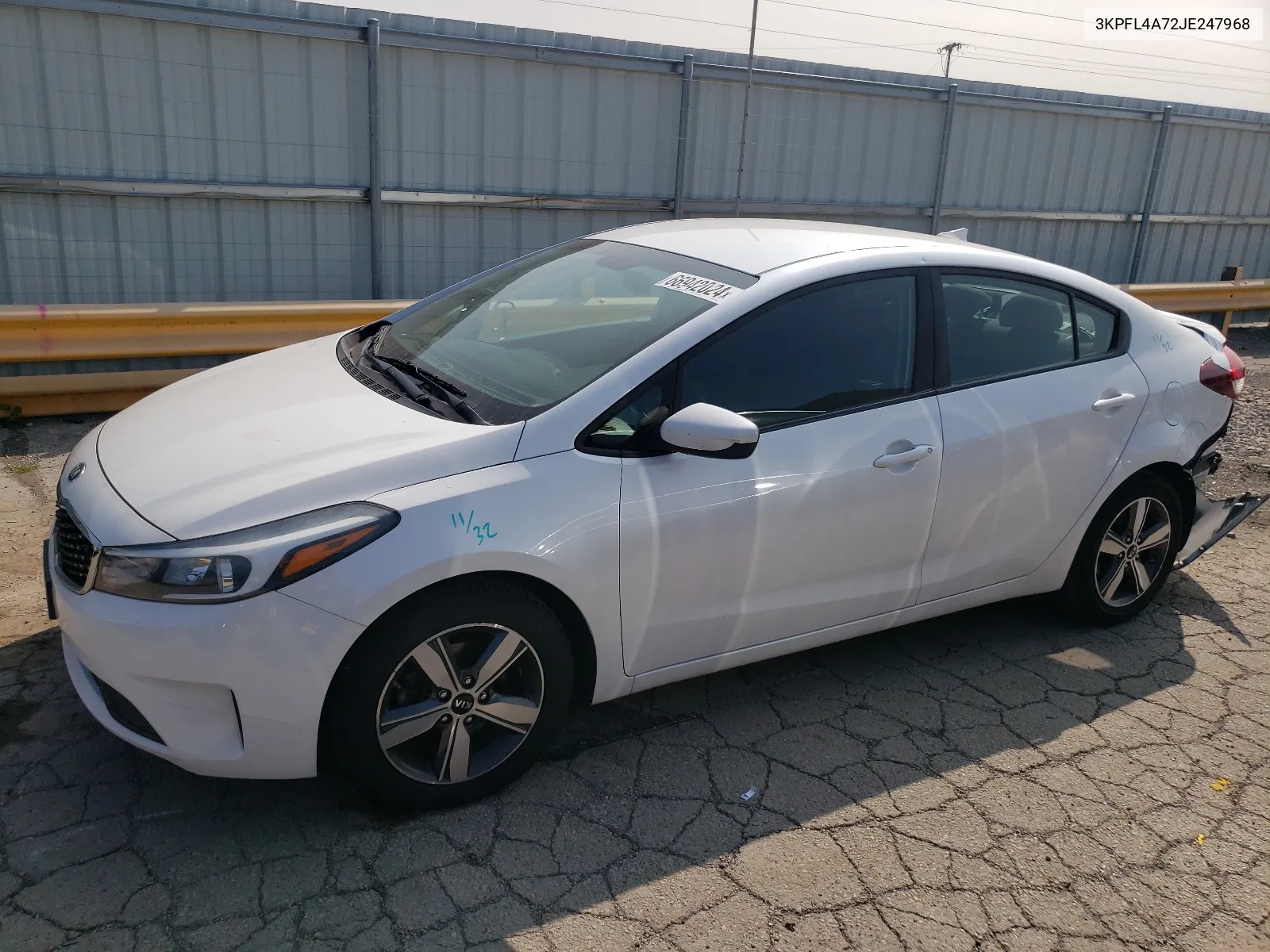 2018 Kia Forte Lx VIN: 3KPFL4A72JE247968 Lot: 66942024