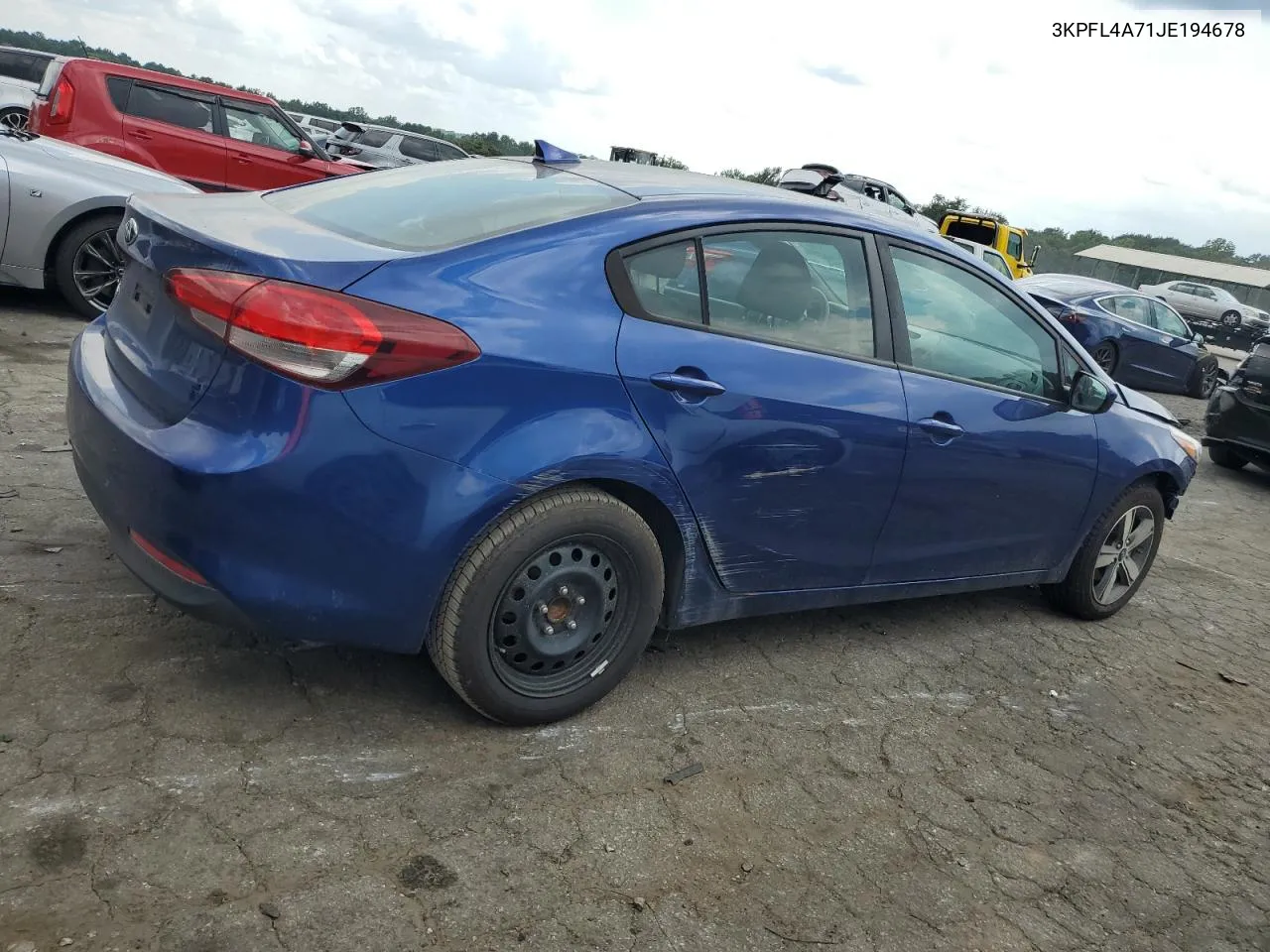 3KPFL4A71JE194678 2018 Kia Forte Lx