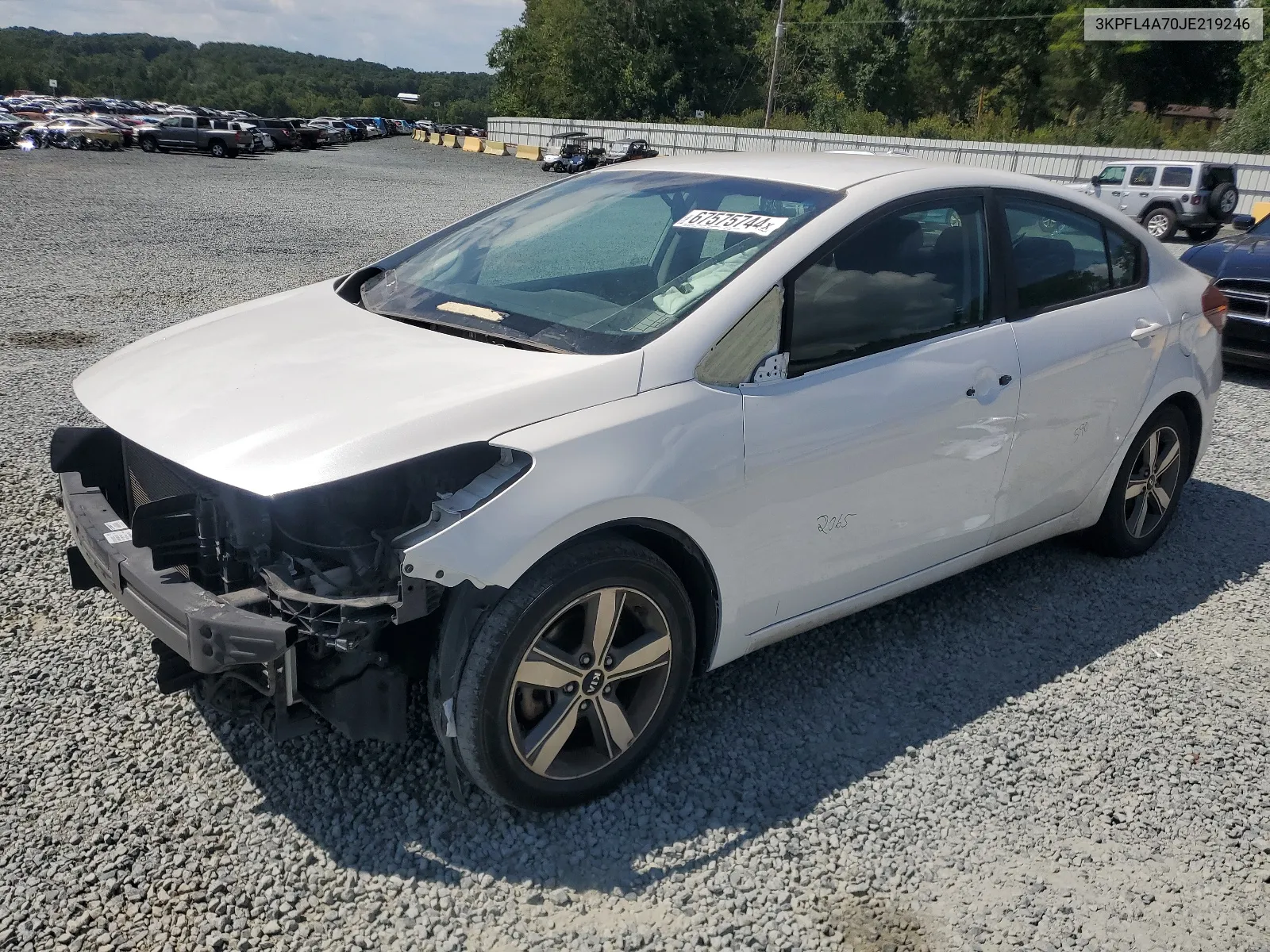 2018 Kia Forte Lx VIN: 3KPFL4A70JE219246 Lot: 67575744