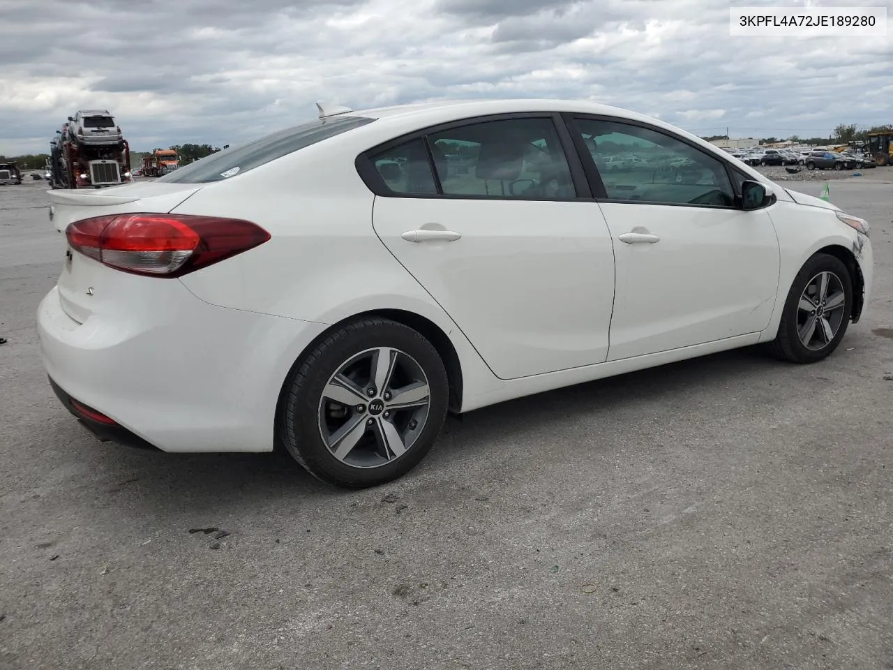 2018 Kia Forte Lx VIN: 3KPFL4A72JE189280 Lot: 67716204