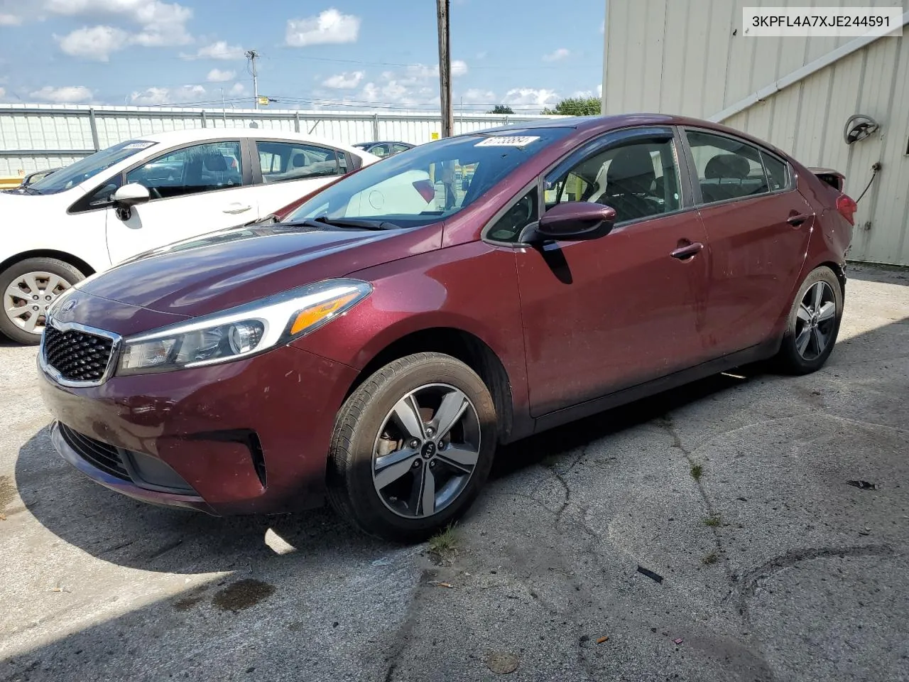 2018 Kia Forte Lx VIN: 3KPFL4A7XJE244591 Lot: 67733884