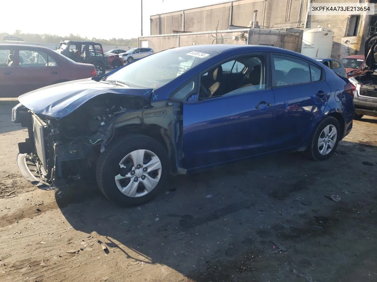 3KPFK4A73JE213654 2018 Kia Forte Lx