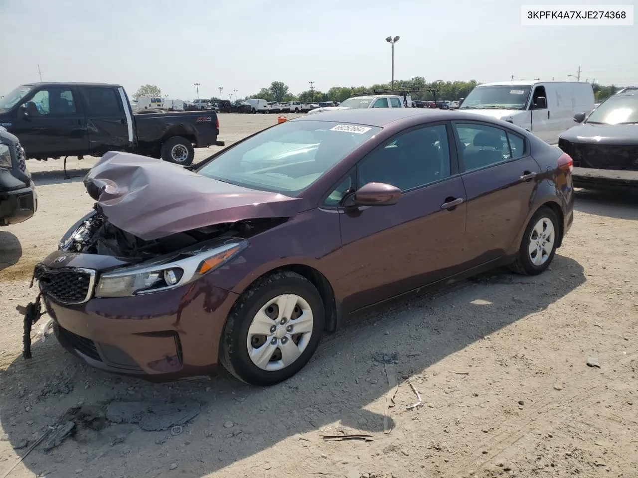 3KPFK4A7XJE274368 2018 Kia Forte Lx