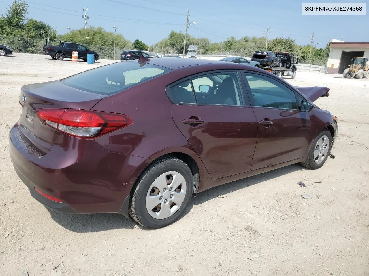 3KPFK4A7XJE274368 2018 Kia Forte Lx