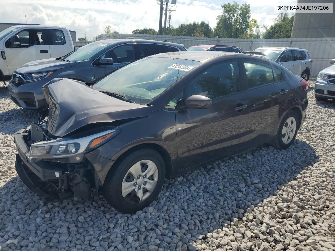 3KPFK4A74JE197206 2018 Kia Forte Lx