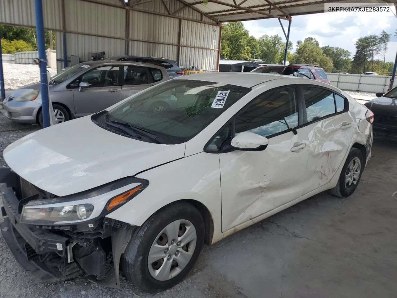 3KPFK4A7XJE283572 2018 Kia Forte Lx