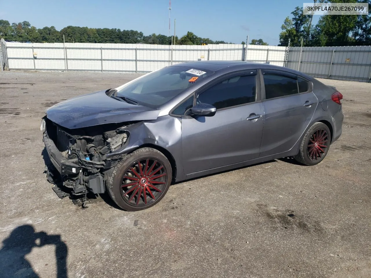 2018 Kia Forte Lx VIN: 3KPFL4A70JE267099 Lot: 70237104